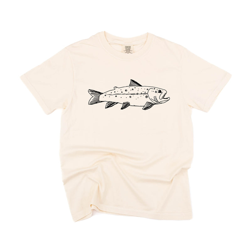 Hand Drawn Brook Trout - Comfort Colors Tee