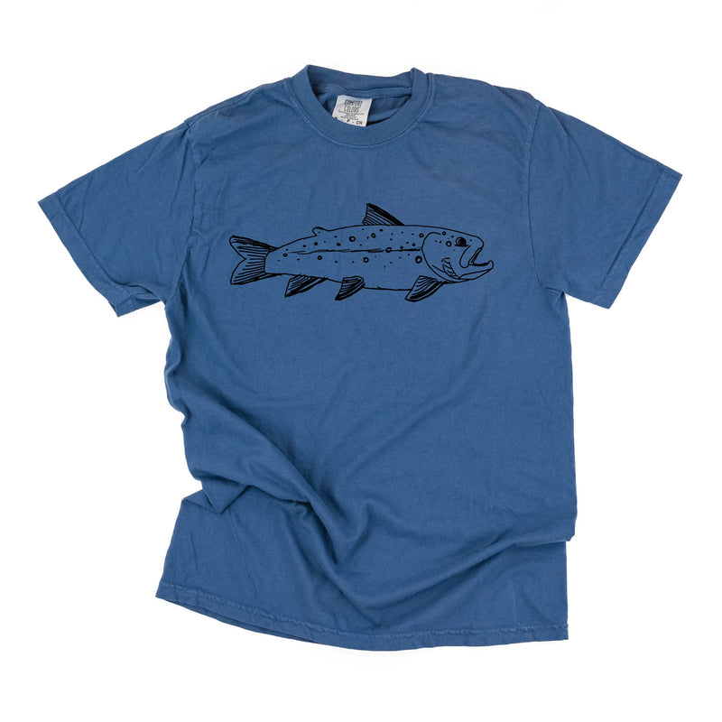 Hand Drawn Brook Trout - Comfort Colors Tee