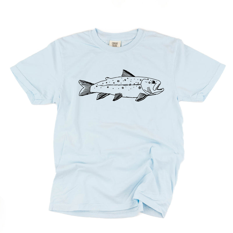 Hand Drawn Brook Trout - Comfort Colors Tee