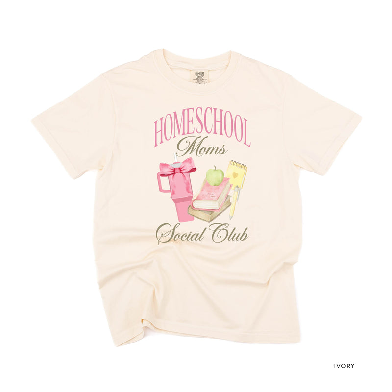 Homeschool Moms Social Club - Comfort Colors Tee