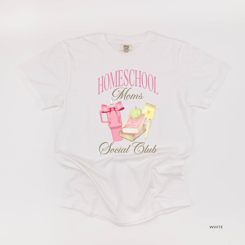 Homeschool Moms Social Club - Comfort Colors Tee