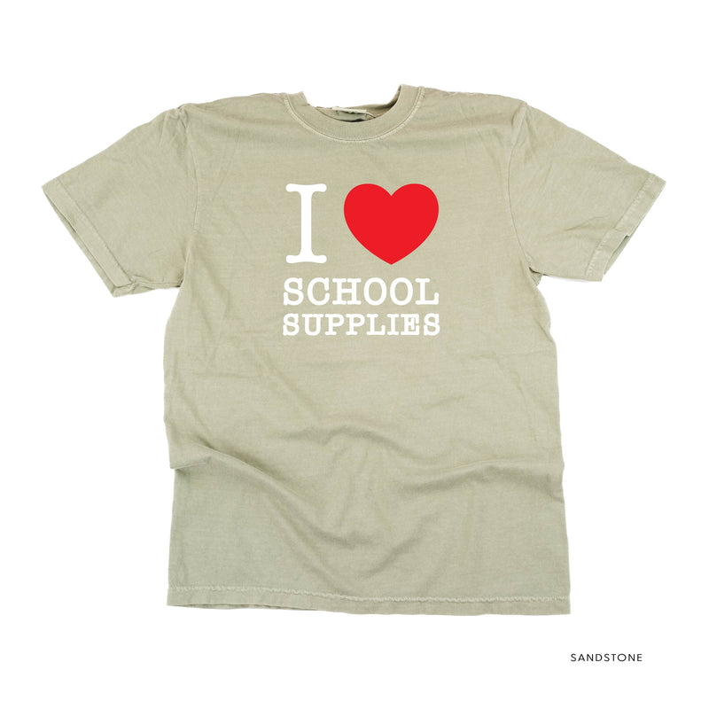 I ♥ School Supplies - Comfort Colors Tee