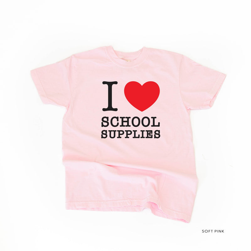 I ♥ School Supplies - Comfort Colors Tee