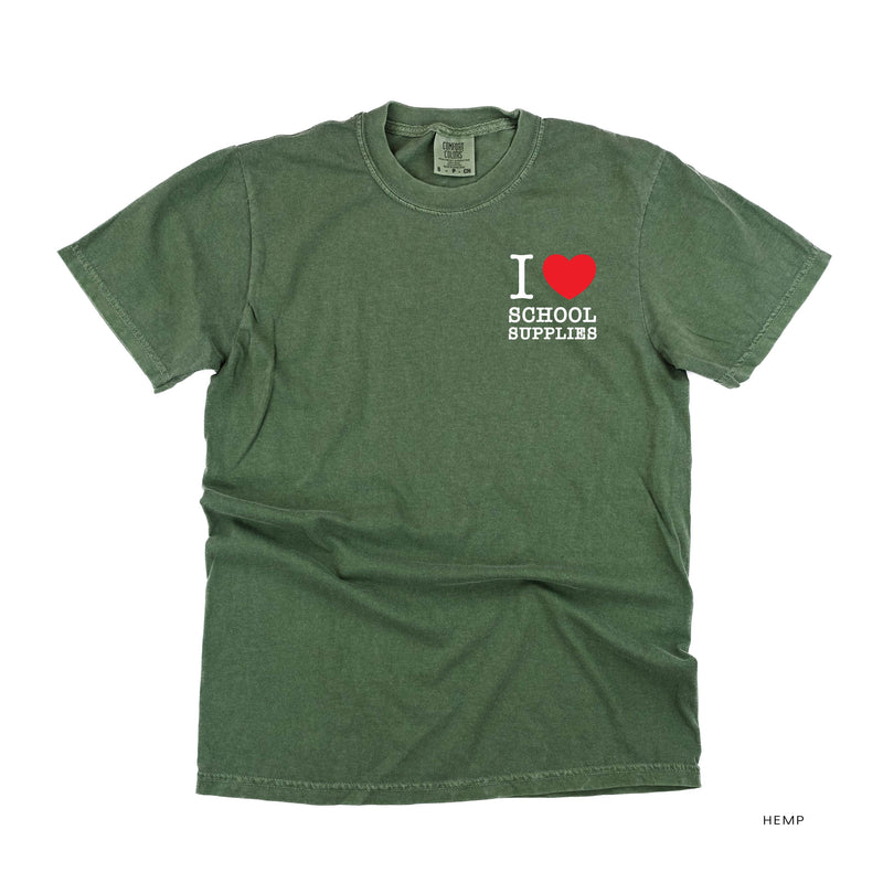 I ♥ School Supplies - Comfort Colors Tee
