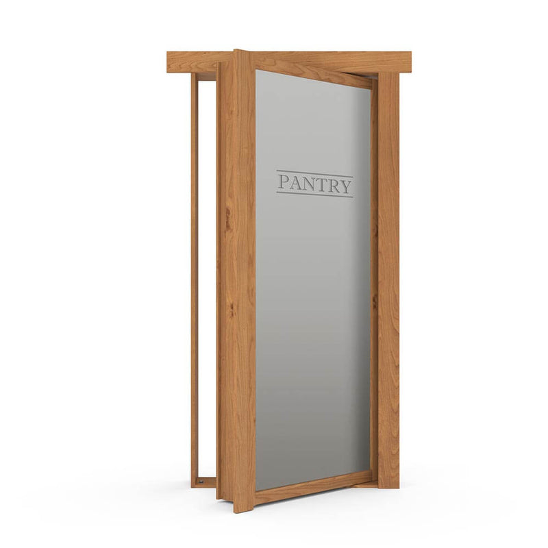 Hidden Flush Mount Knotty Alder Pantry Door