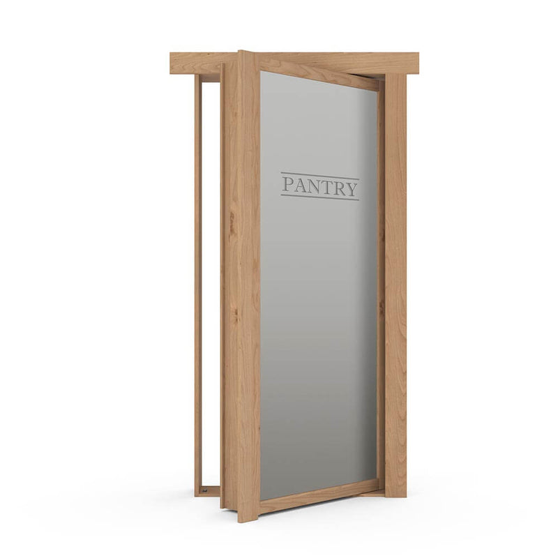 Hidden Flush Mount Knotty Alder Pantry Door