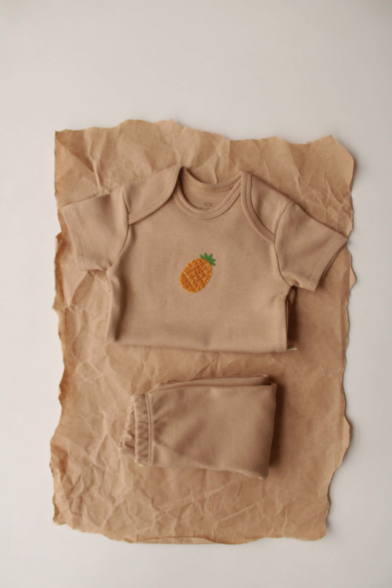 Pineapple Short Sleeve-Pant Set