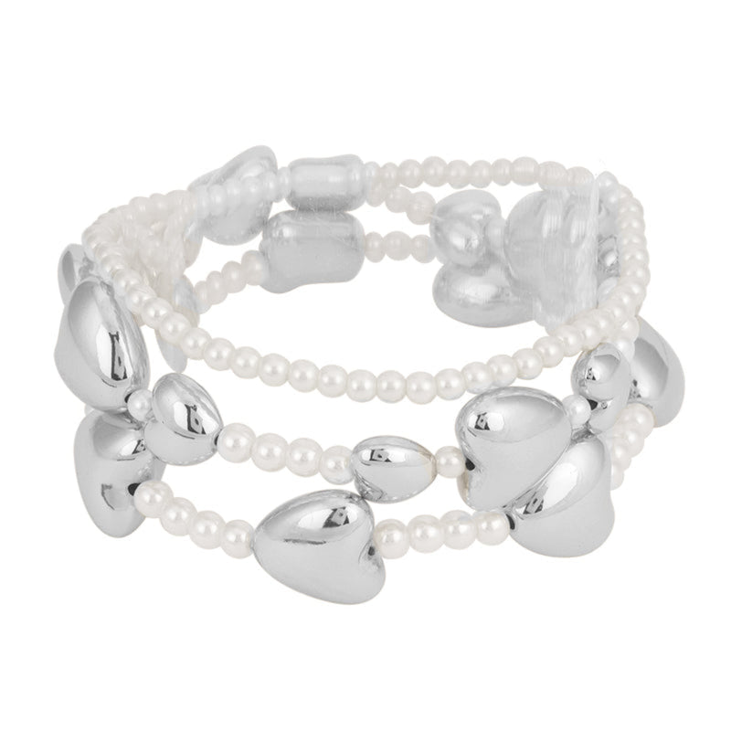 Annie Puffy Hearts Bracelet Set Of 3