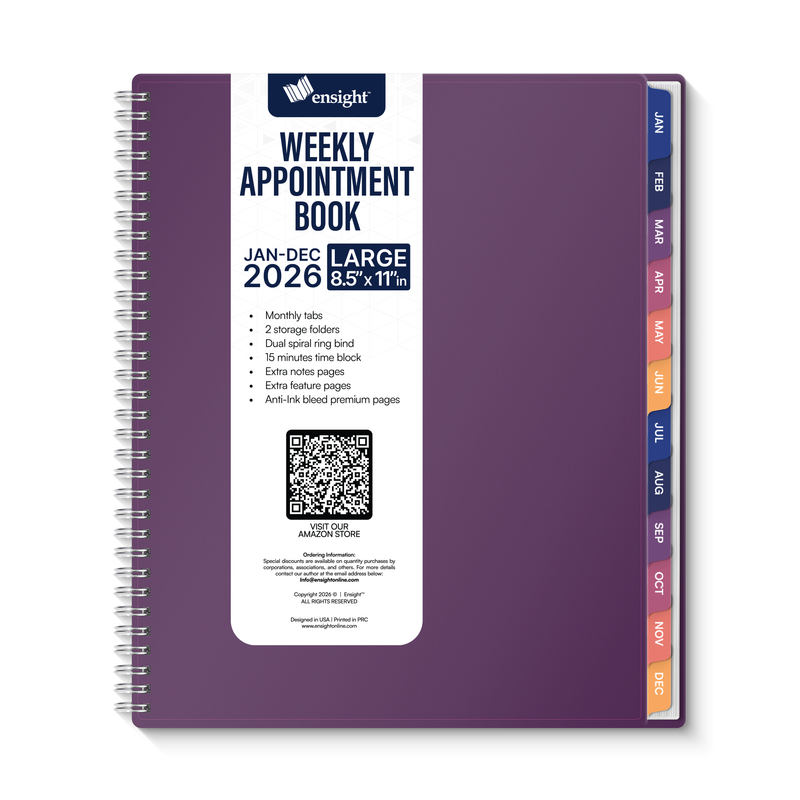 2026 Jan-Dec Appointment Book & Planner