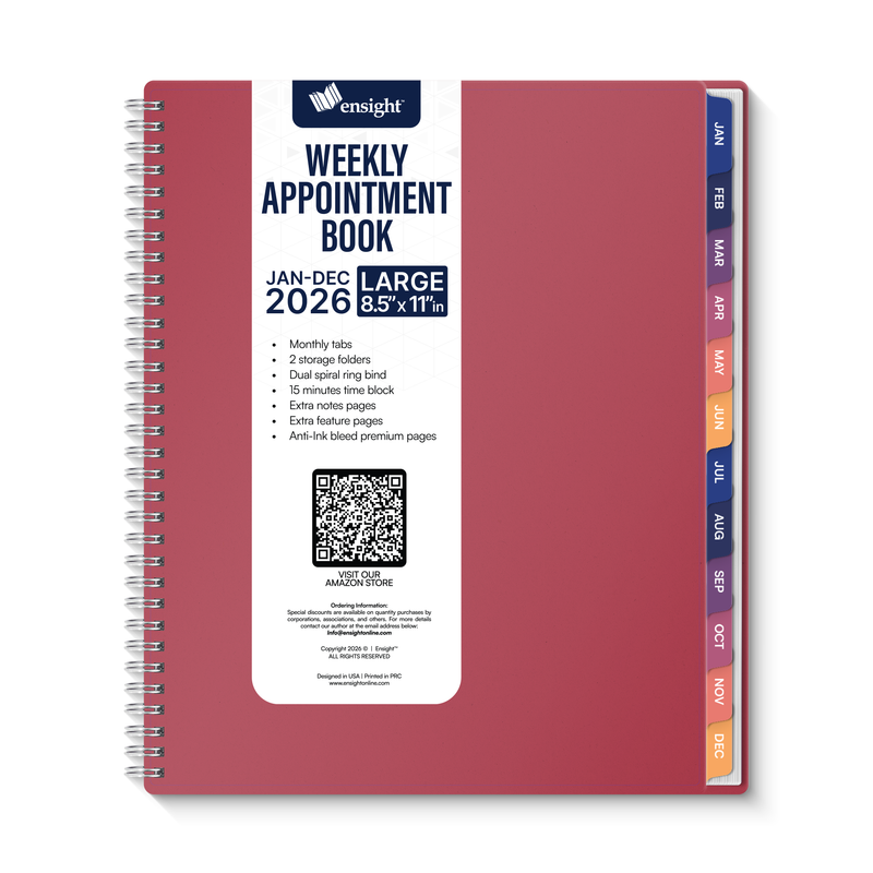 2026 Jan-Dec Appointment Book & Planner