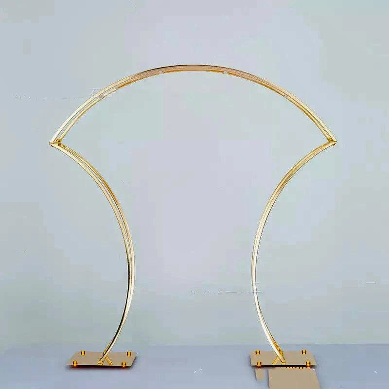 Arched Gold Wedding Table Centerpieces 4-Pack