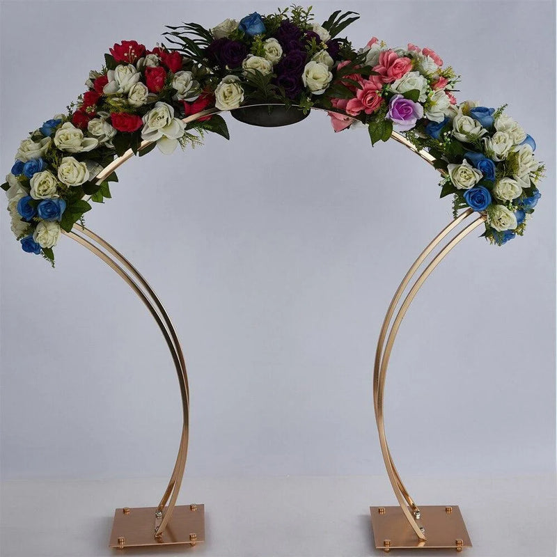 Arched Gold Wedding Table Centerpieces 4-Pack