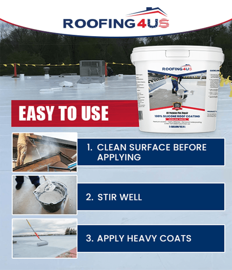 All Purpose Flex Repair 100% Silicone Roof Sealant - 1 Gallon