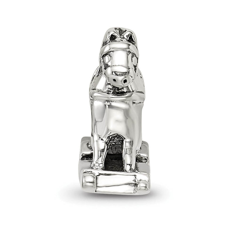 Sterling Silver Rocking Horse Bead Charm