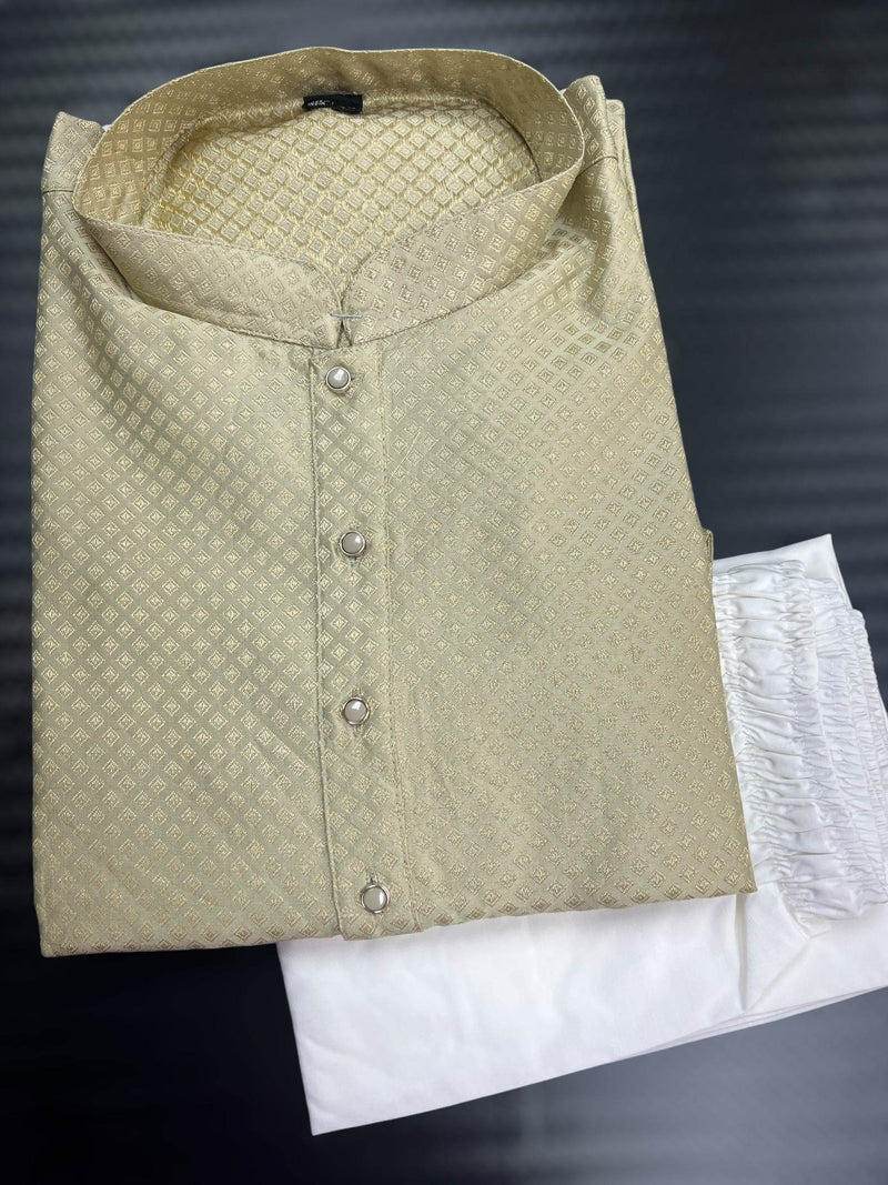 Light Mehandi green kurta set