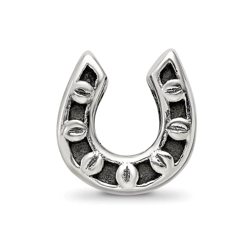 Sterling Silver Horseshoe Bead Charm