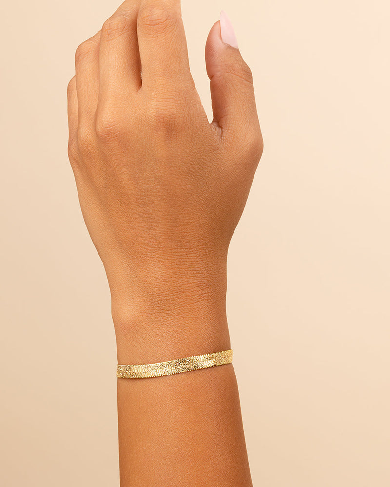 Flat Link Chain Bracelet