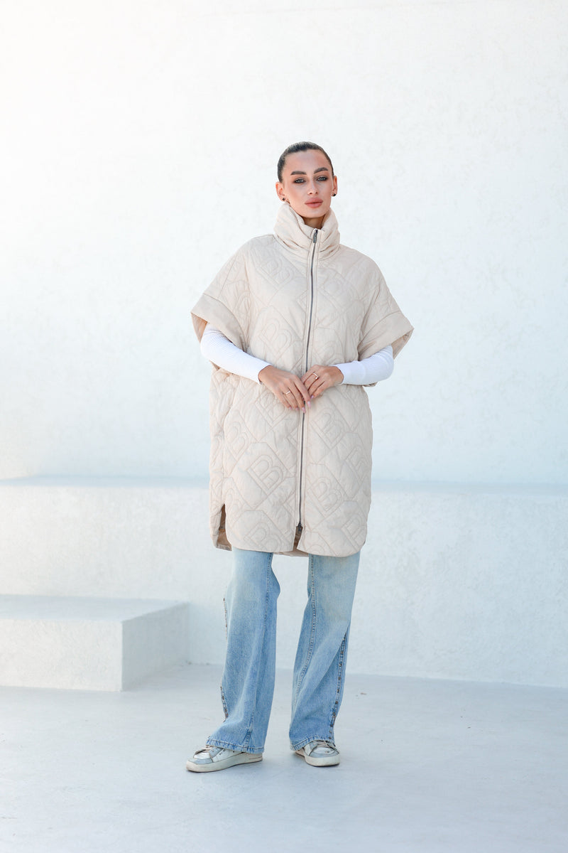 Bianca Relaxed Fit Embossed Vest