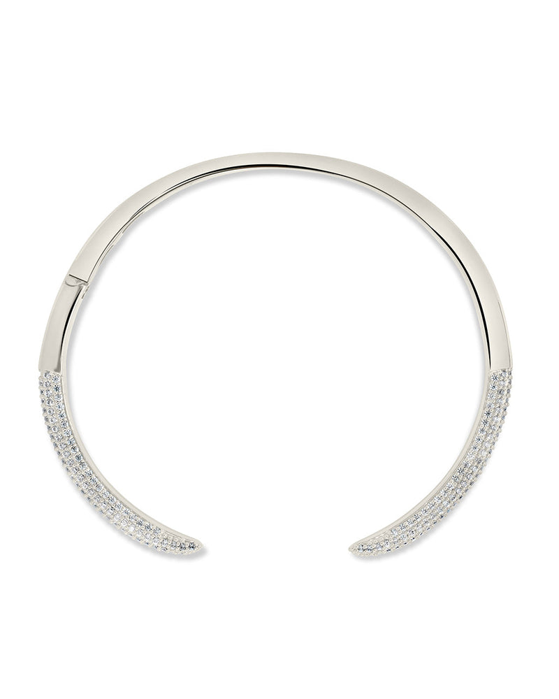CZ Open Spike Cuff Bracelet