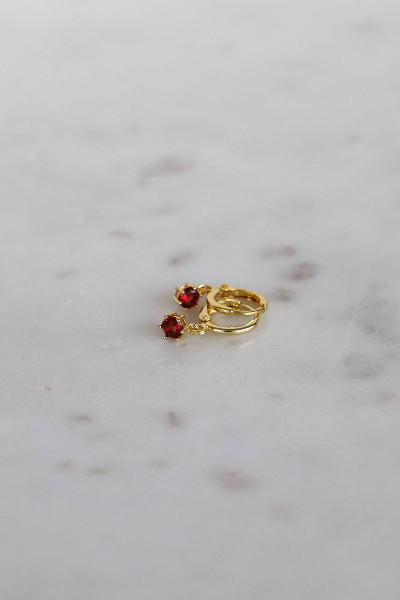 ROUND BIRTHSTONE HUGGIES