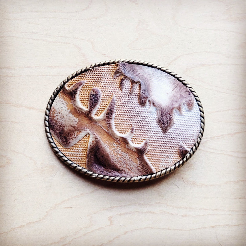 **Rope Edge Sienna Laredo Leather Belt Buckle 901tt