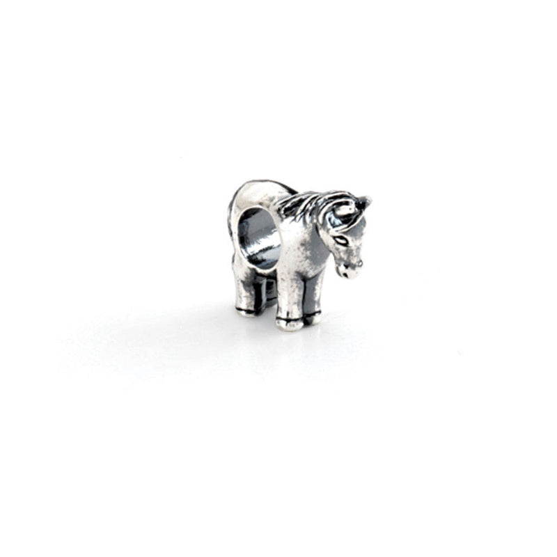 Sterling Silver Standing Horse Bead Charm