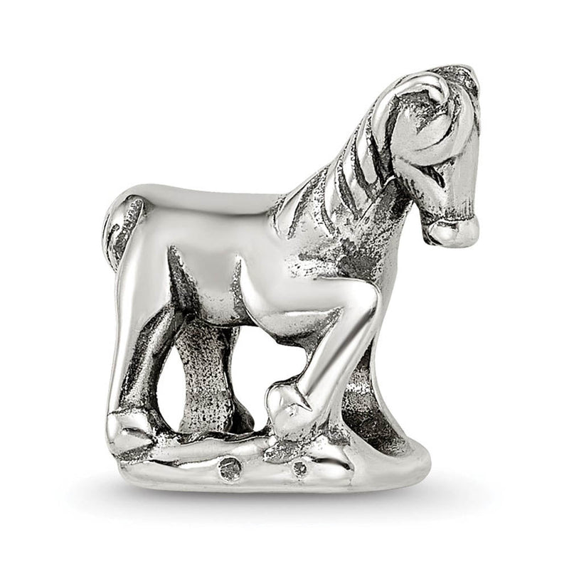 Sterling Silver Prancing Horse Bead Charm