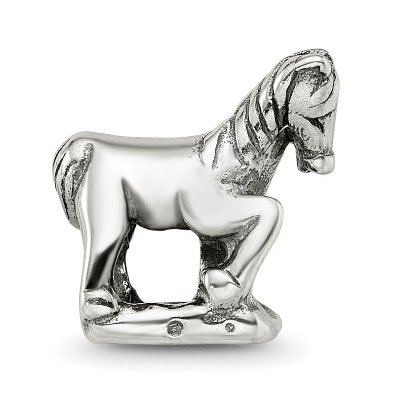 Sterling Silver Prancing Horse Bead Charm