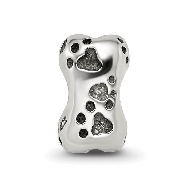 Sterling Silver Dog Bone Bead Charm