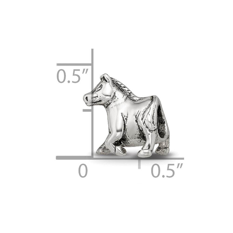 Sterling Silver Horse Bead Charm