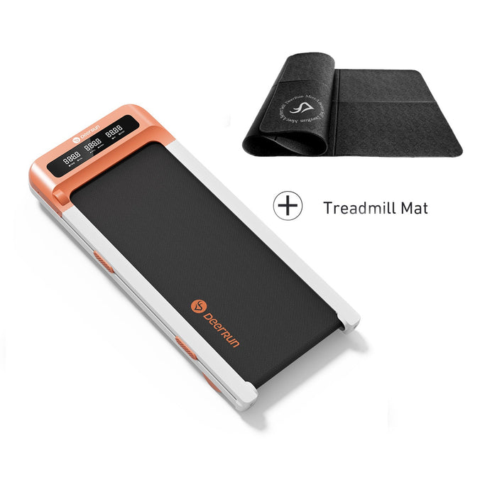 DeerRun Z10 12% Auto Incline Smart Walking Pad Treadmill with remote control-Orange