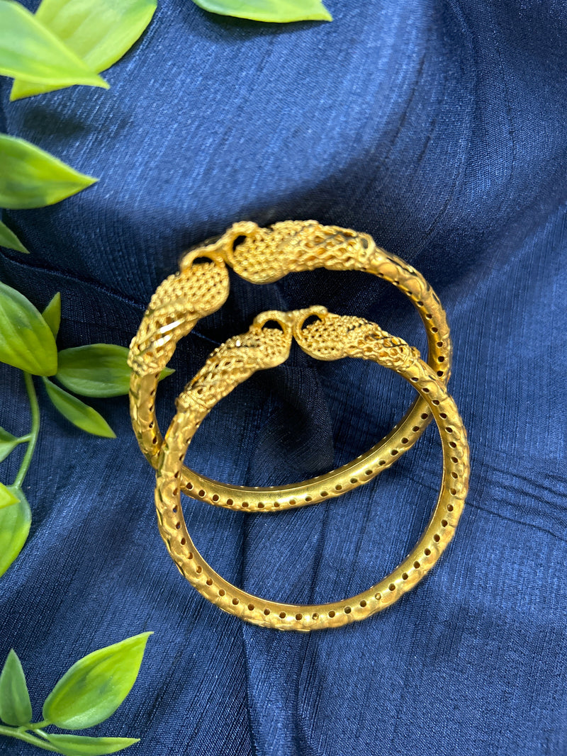 Golden bangles : size 2.4