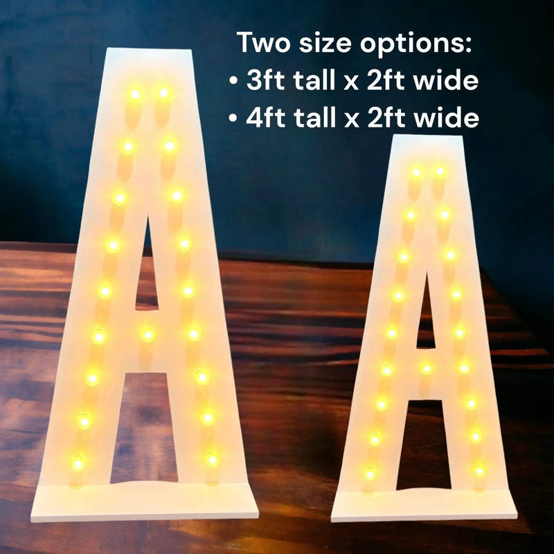 BABY 3ft & 4ft Tall Marquee Light Up Letters
