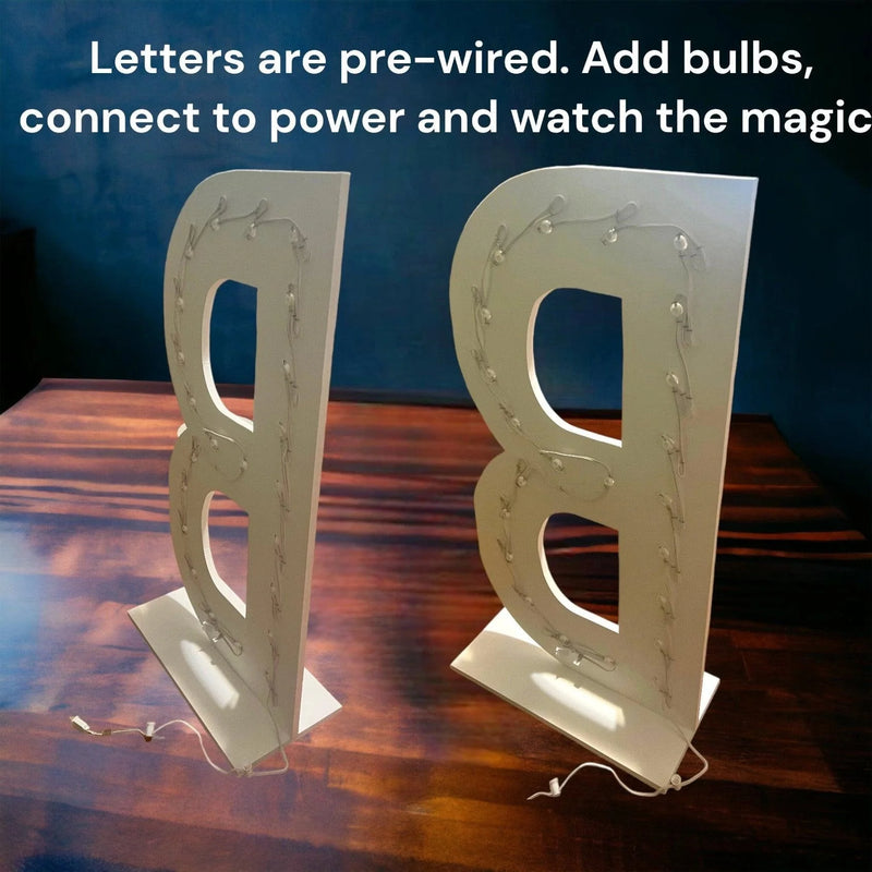 BABY 3ft & 4ft Tall Marquee Light Up Letters