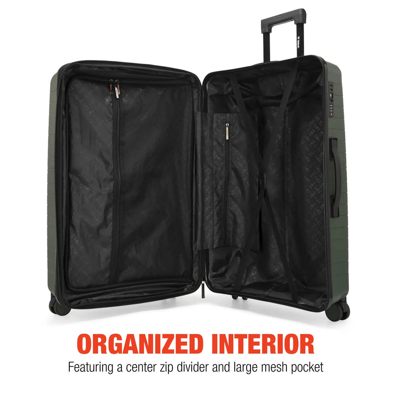 Excavator 3 Piece Expandable Tough Luggage Set