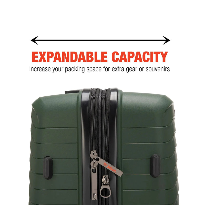 Excavator 3 Piece Expandable Tough Luggage Set
