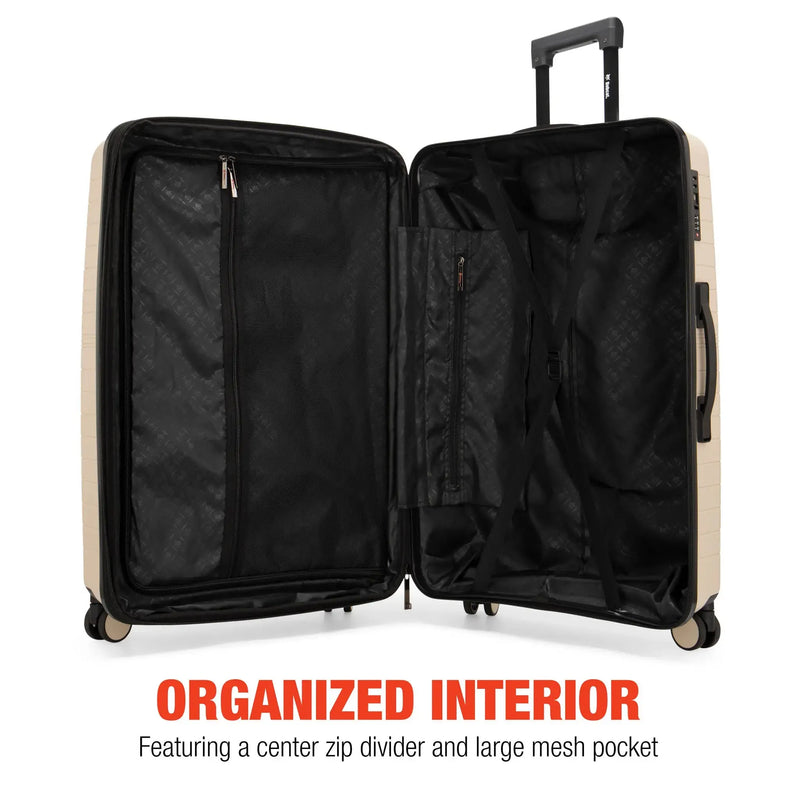 Excavator 3 Piece Expandable Tough Luggage Set