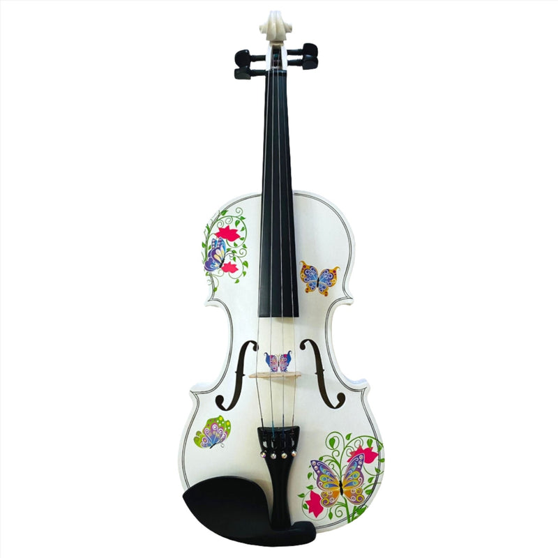 Butterfly White 1/4 Violin Outfit SUPER SAVINGS