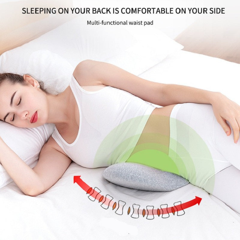 Memory Foam Lumbar Pillow - Sleep Support for Pregnant Women
