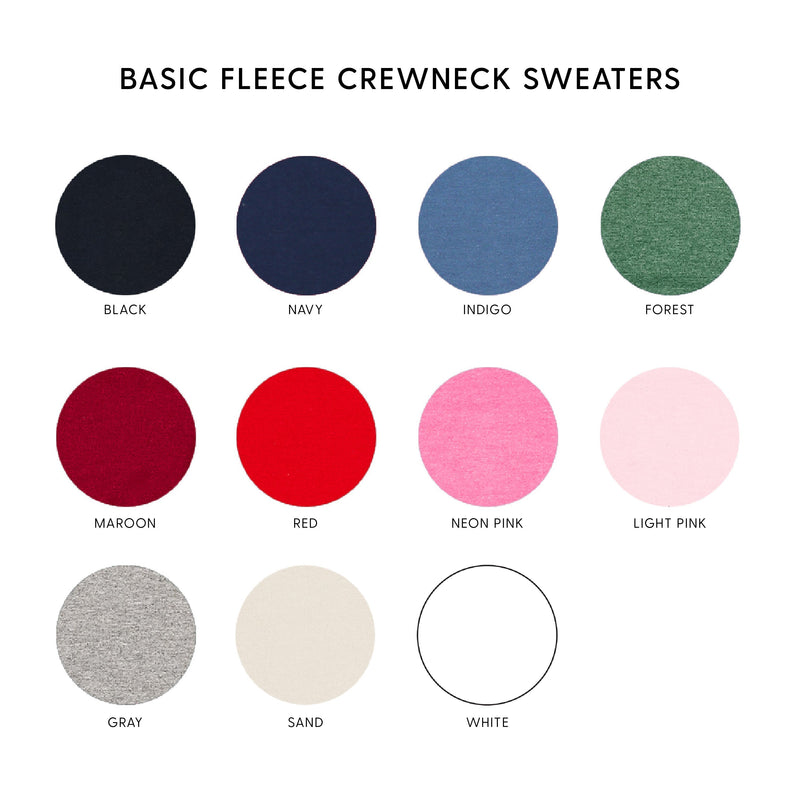 NURSE (Varsity) - BASIC FLEECE CREWNECK