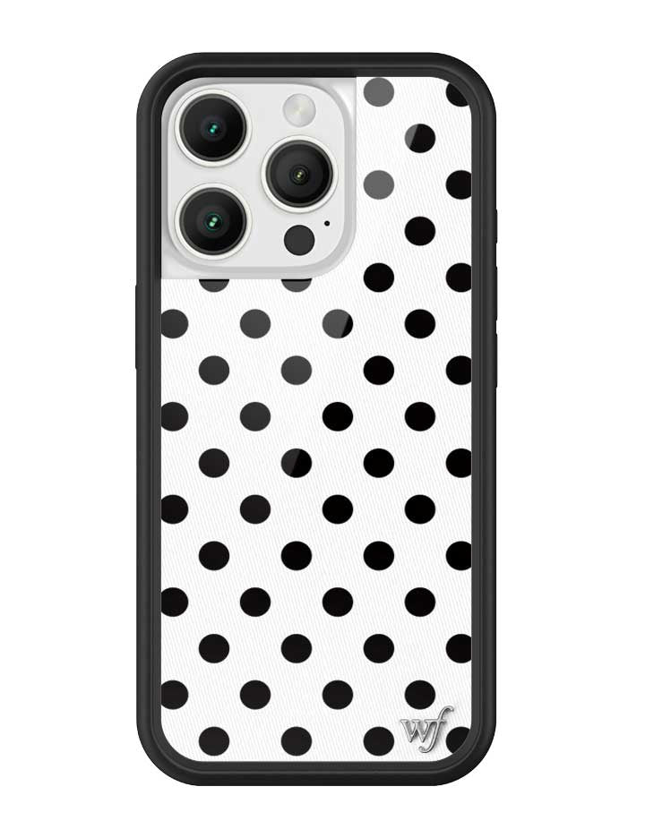 Polka Dot | White and Black iPhone Case