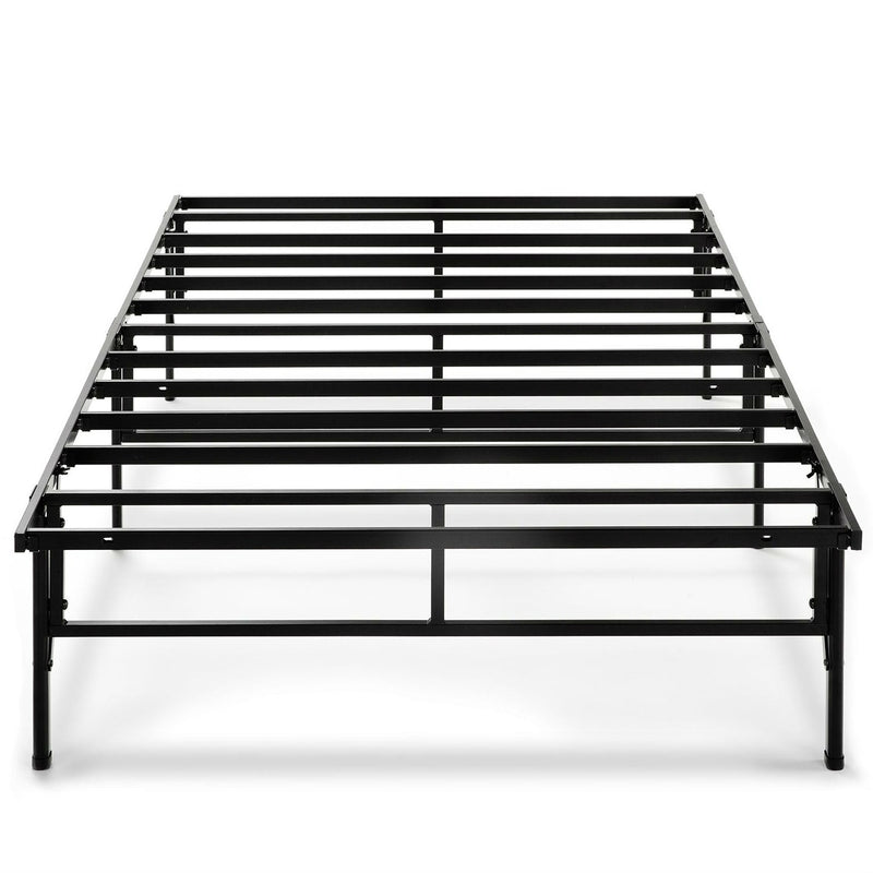 Twin XL Sturdy Metal Platform Bed Frame in Black