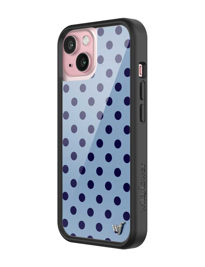 Polka Dot | Blue and Navy Blue iPhone Case
