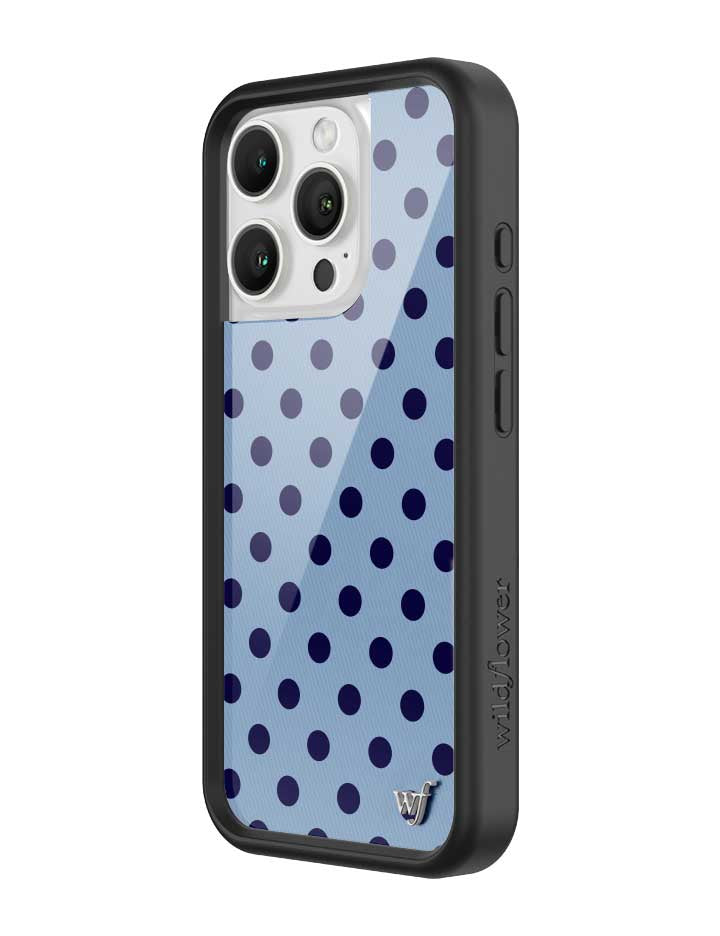 Polka Dot | Blue and Navy Blue iPhone Case