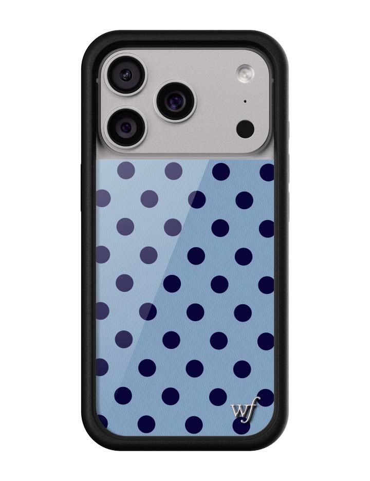 Polka Dot | Blue and Navy Blue iPhone Case