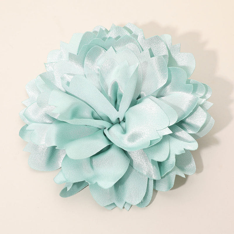 Oversized Statement Satin Floral Pin Brooch Hair Clip