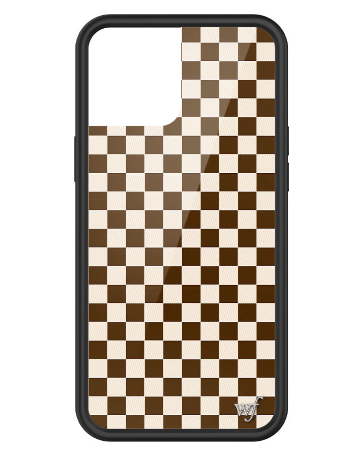 Checkers | Brown iPhone Case