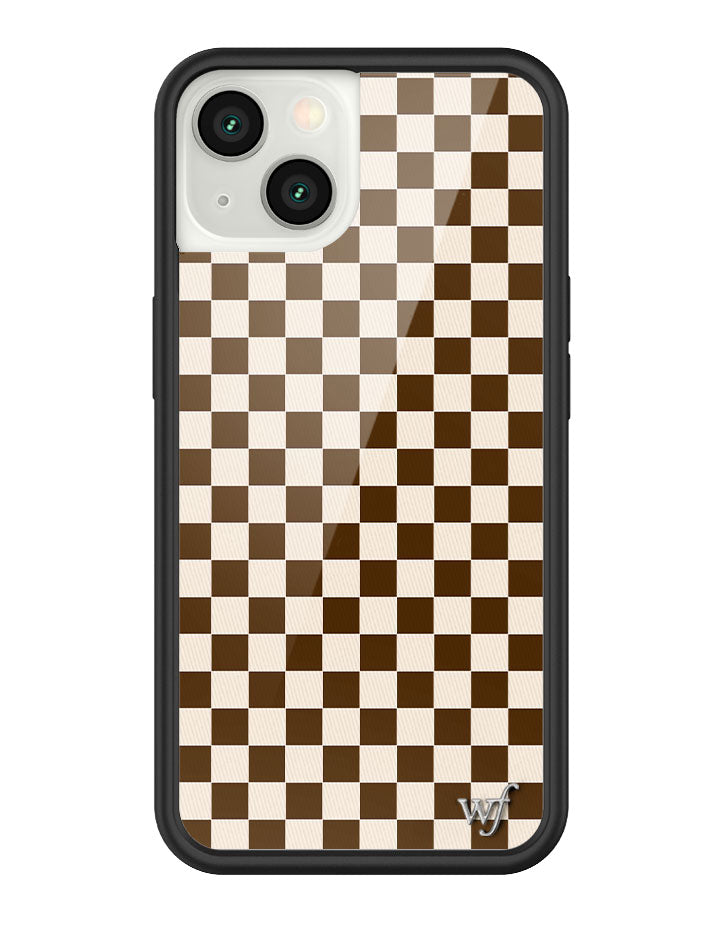 Checkers | Brown iPhone Case