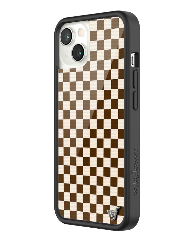 Checkers | Brown iPhone Case