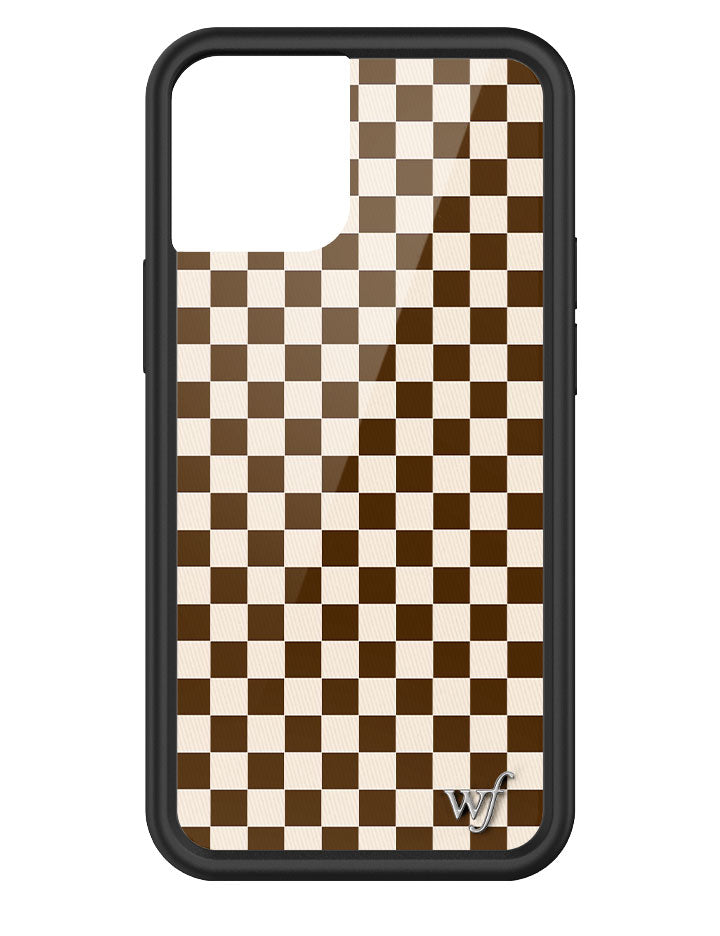 Checkers | Brown iPhone Case